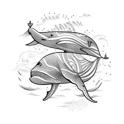 Jungle And Water And Whale