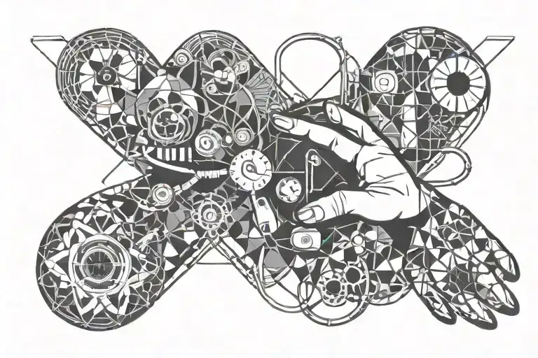 Human Hand And Dog Paw With Stethoscope Intertwined