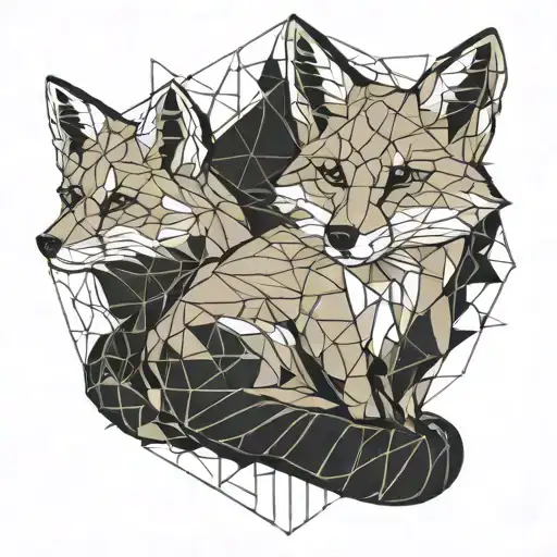 A Fox Sit On The Back Looking At You