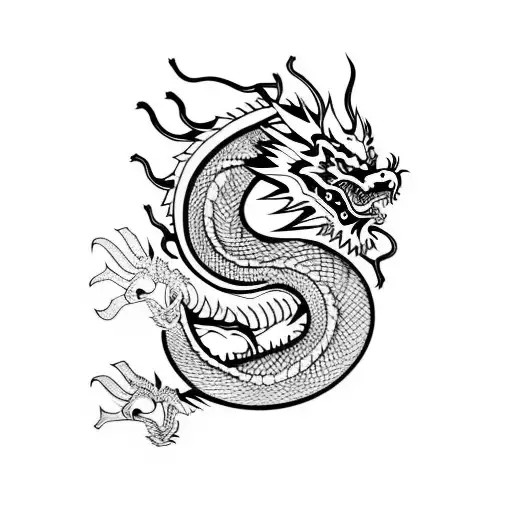 Chinese Dragon Face