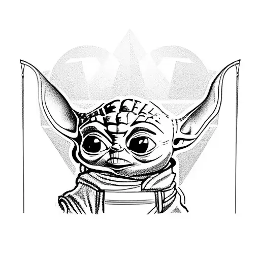 Baby Yoda With Skis