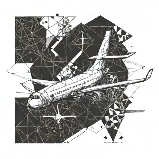 Airplane Geo Symteric Shapes