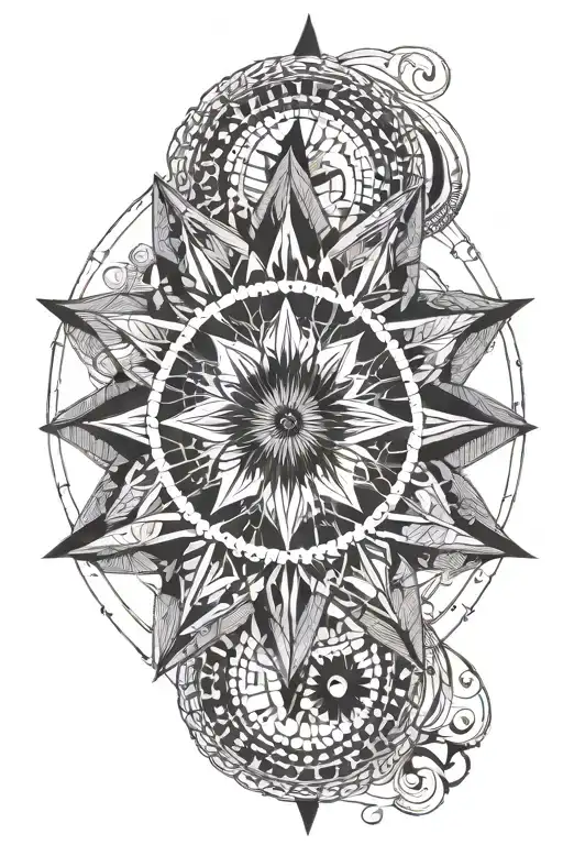 Crescent Moon Mandala