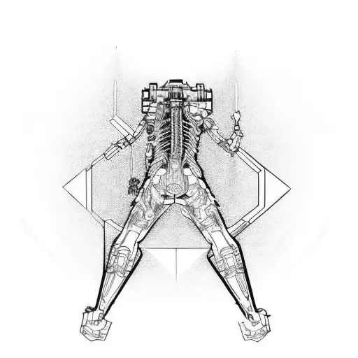 Cyberpunk Long Thin Spine