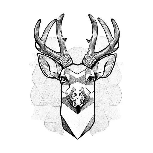 Medieval Dark Deer Antlers