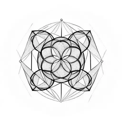 3 Dna Strands Turning Into Flower Of Life