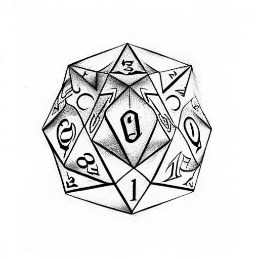 D20 Showing 19 With Scrollwork Underneath That Says Pretty Sharp In A Calligraphy Font