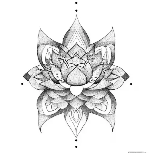 Lotus With Buildings