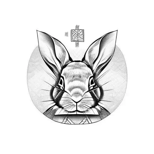 Chinese Style Rabbit Twin