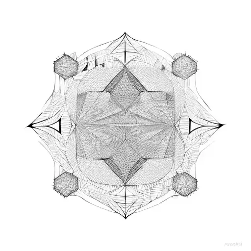 Geometric Pattern Fragmented Abstract