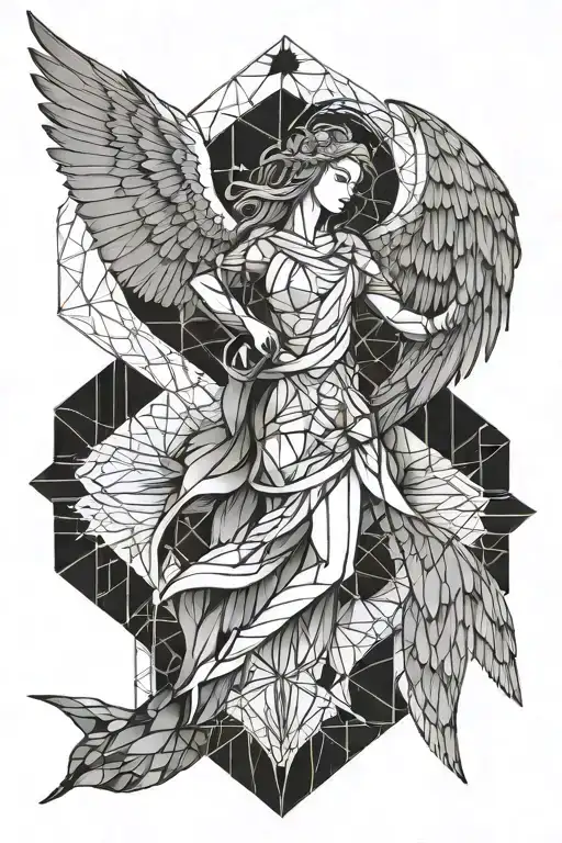 Geometric Shapes And Angel