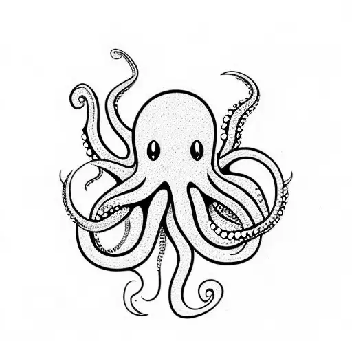 Simple Minimalistic Octopus