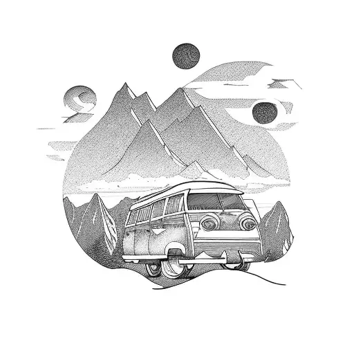 Window Mountain Scenery Roadtrip Van Nostalgic