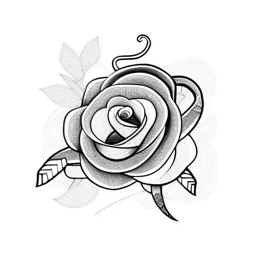 A Snake Eating A Flower