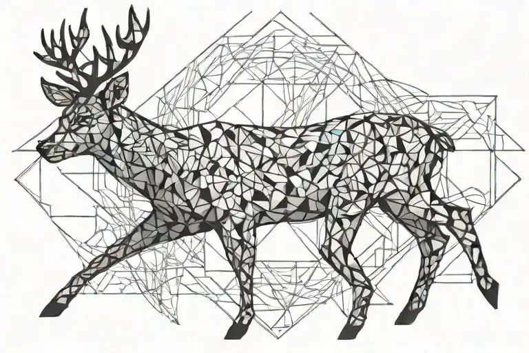 A Deer Looking Straight