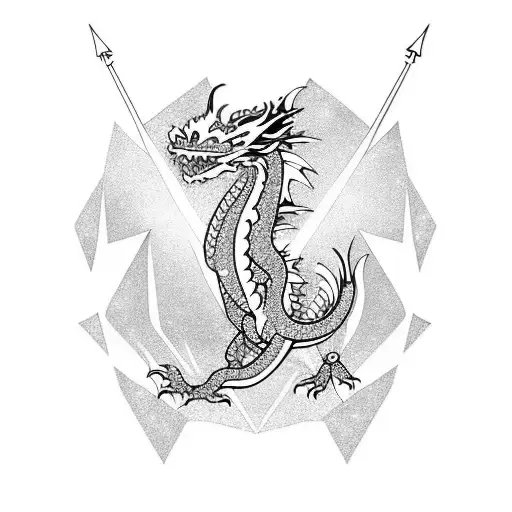 Dragon With A Diamond In The Middle