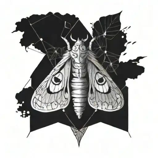 Death Moth In Circle