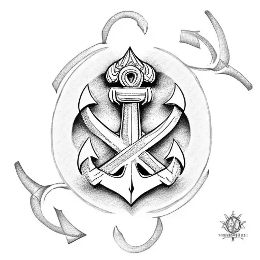 Fleur De Lis And Anchor