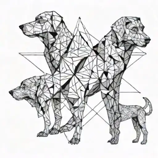 Man And Woman And Dog And Star