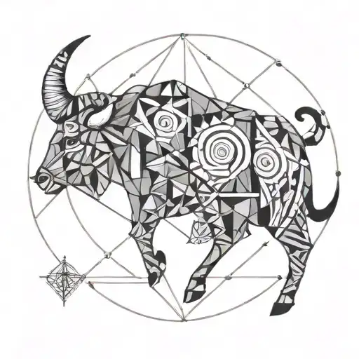 Fusion Of The Capricorn And Taurus Symbols