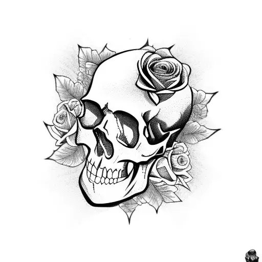 Skull And Roses