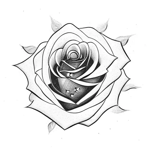 Rose Made With Letters
