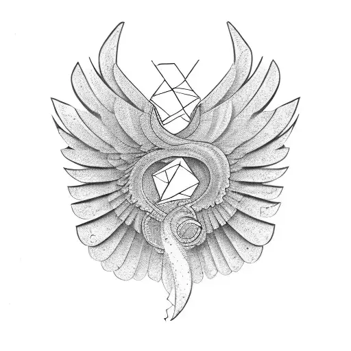 Small Nek Line Grateful Wording Cursive Writting With Angle Wings