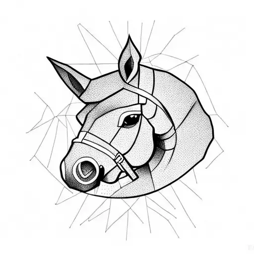 Trojan Horse Holding Beer