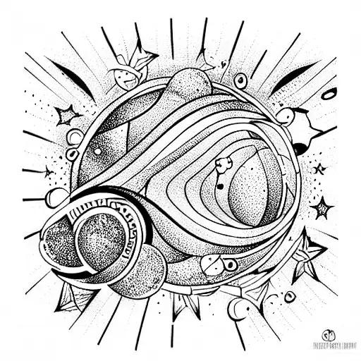 Space Galaxy With Fruit Accents