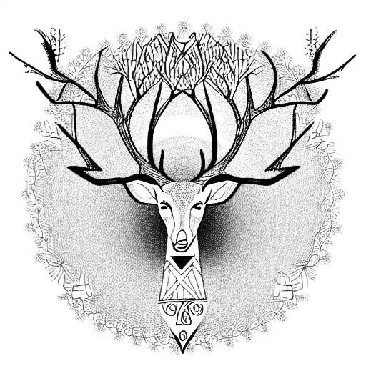 Tree Of Life Deer