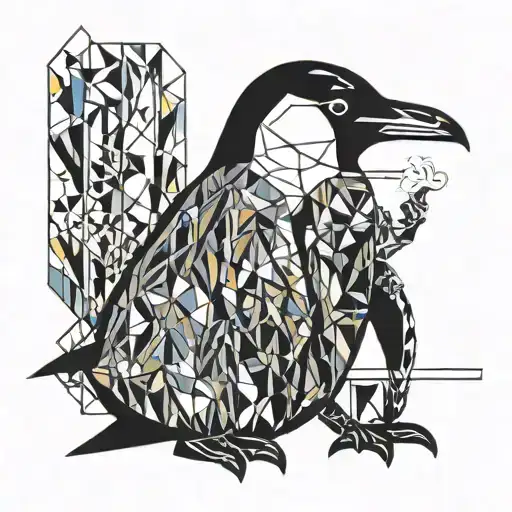 Penguin Smoking Cigarette