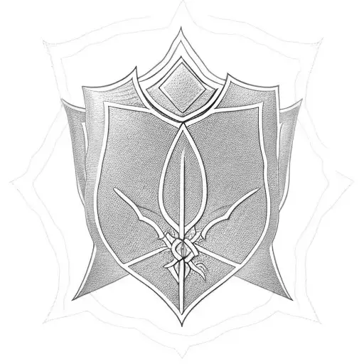 Mithril Shield With Leaf