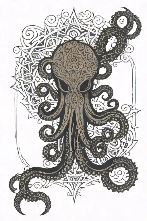 Mandala And Octopus Tentacles