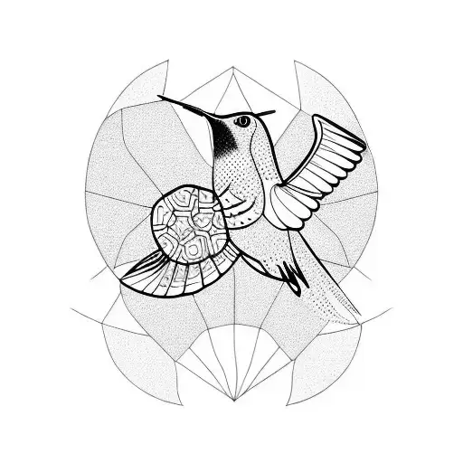 Hummingbird And Turtle