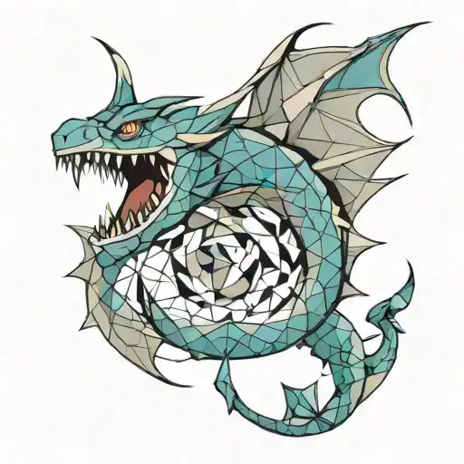 Gyarados With Pokemon Badges