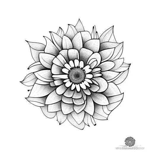 Violet And Daisy Flowers