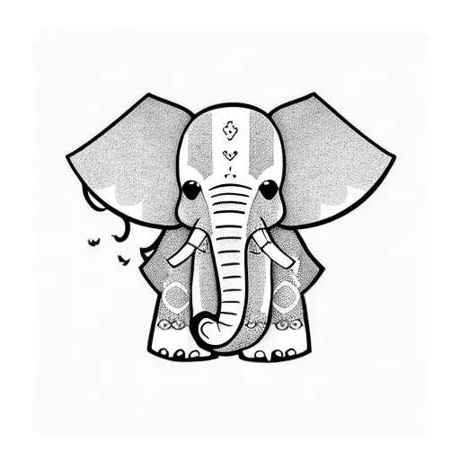 Elephant With Bee And Panda