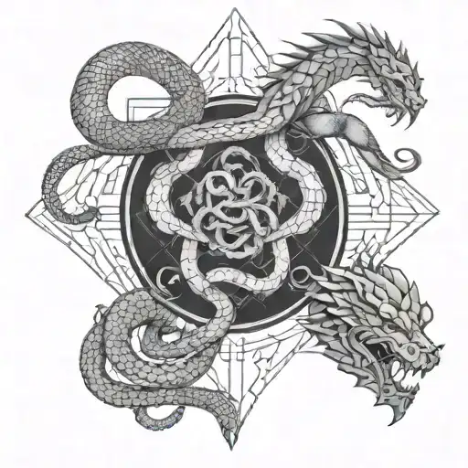Snake And Dragon