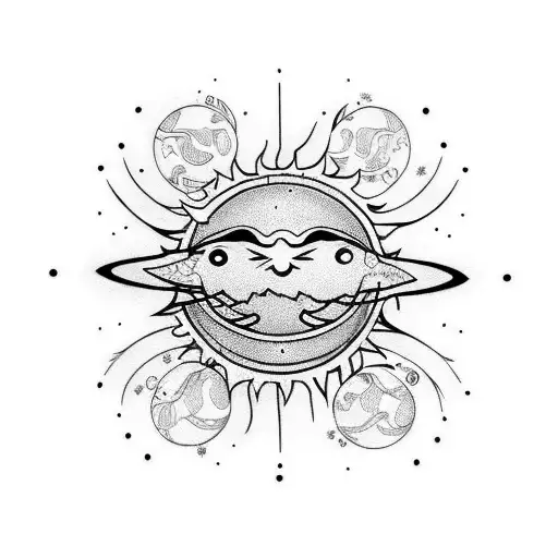 Arm Band With Sun And Moon