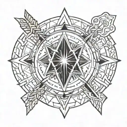 Sagittarius Arrow With Wynonna Earp Shield