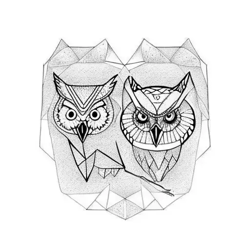 Owl And Wolf