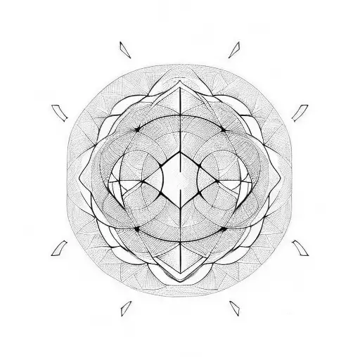 Geometric Circle Fine Lines