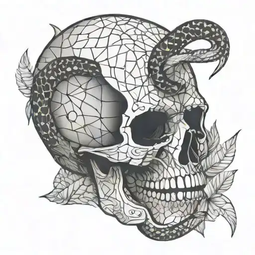 Skull And Snake
