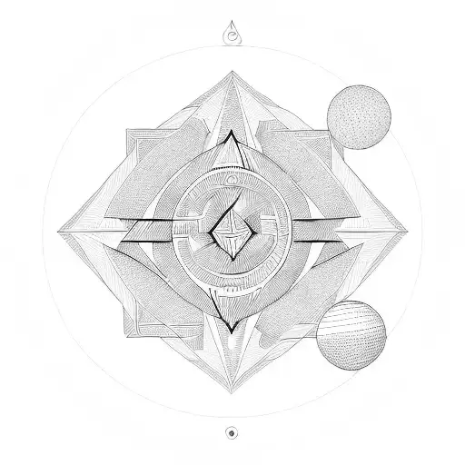 Geometric Circle Fine Lines Pendulum Logo Maze Labyrinth