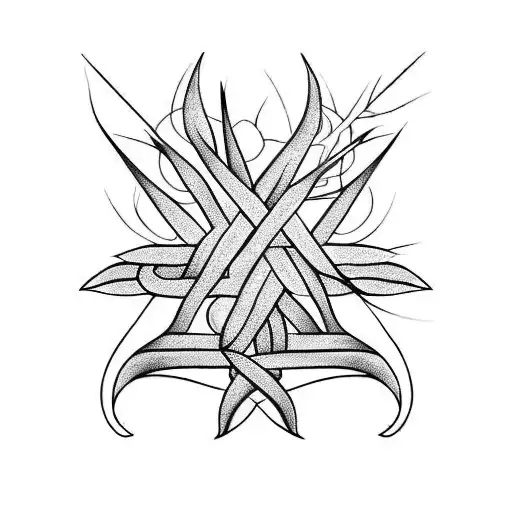 Crown Of Thorns And Olive Branch