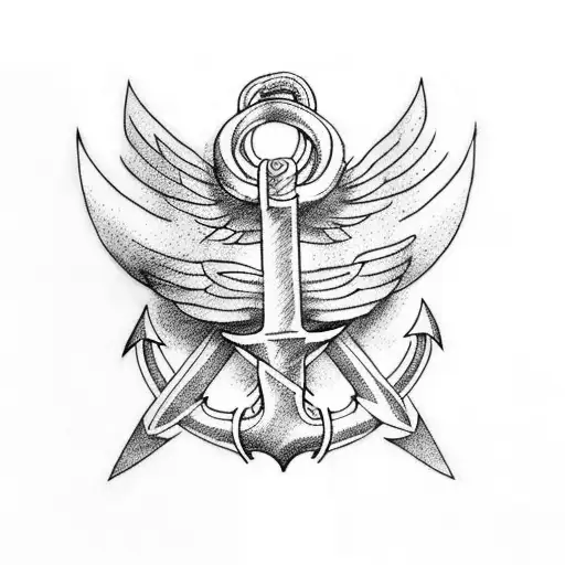 Wings And Anchor