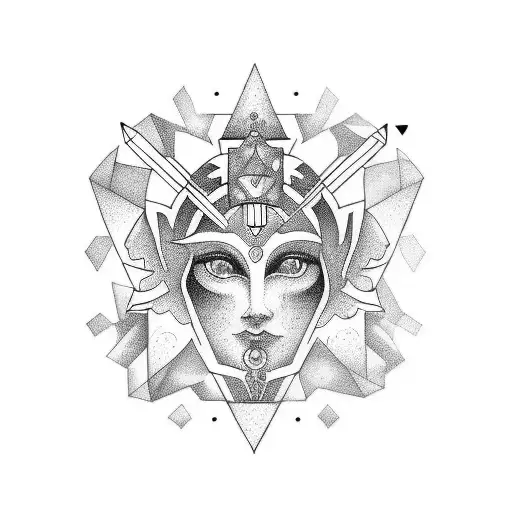 Virgo Combined With Aquarius Tatoo