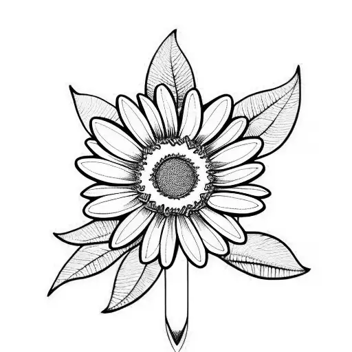 A Daisy With Laurel Wreath