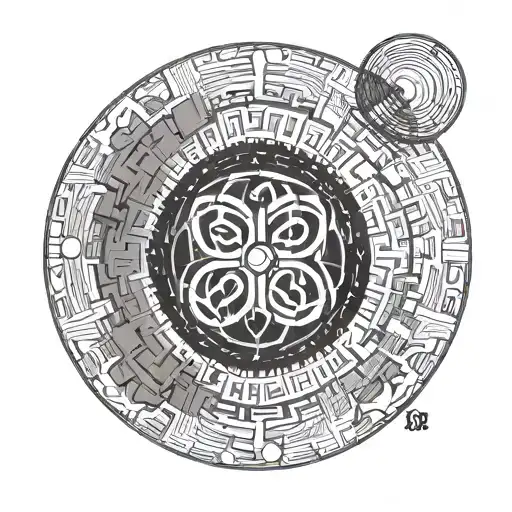 Circle With Dob And Name Written