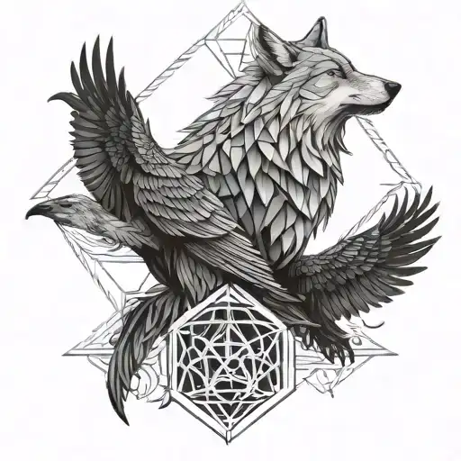 Wolf And Raven